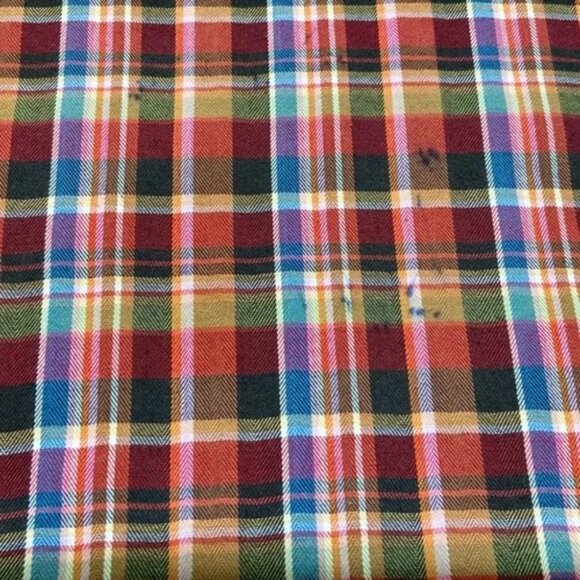 International Report Button Up Shirt Men's XL Red Blue Multicolor Plaid (Read) - Picture 9 of 11